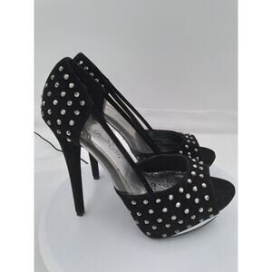 NIB Society 86 Baha open toe 5 1/2" spike size 7 1/2